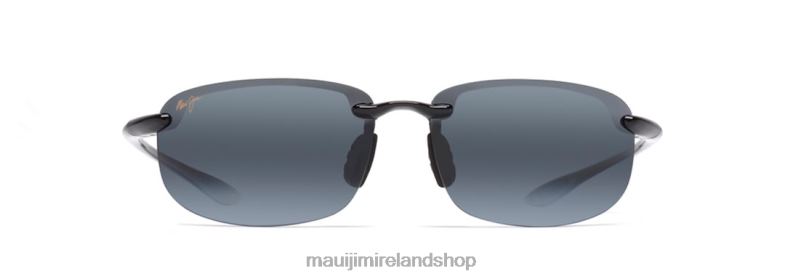 Maui Jim Sunglasses Ireland 2J26J390 | Maui Jim Ho\'Okipa Polarized Rimless Sunglasses Gloss Black/Neutral Grey