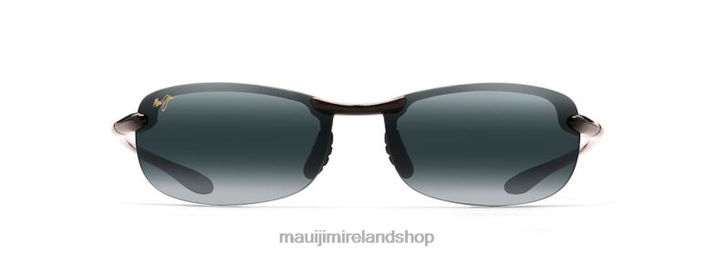 Maui Jim Sunglasses Ireland 2J26J394 | Maui Jim Makaha Reader Polarized Rimless Sunglasses Gloss Black/Neutral Grey