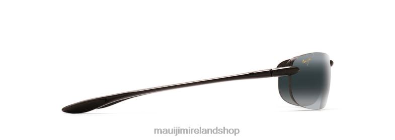 Maui Jim Sunglasses Ireland 2J26J394 | Maui Jim Makaha Reader Polarized Rimless Sunglasses Gloss Black/Neutral Grey