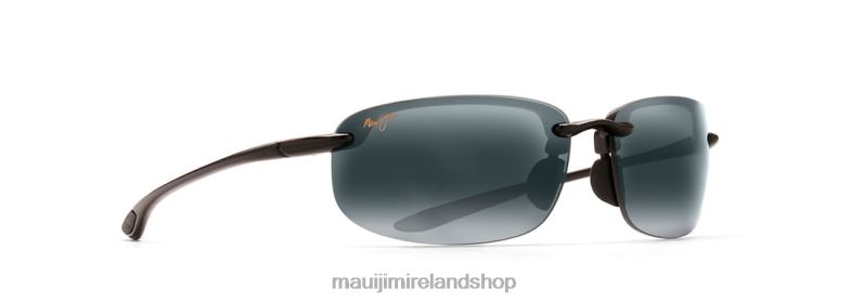 Maui Jim Sunglasses Ireland 2J26J437 | Maui Jim Ho'Okipa Reader Universal Fit Polarized Rimless Sunglasses Gloss Black/Neutral Grey