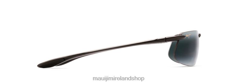 Maui Jim Sunglasses Ireland 2J26J442 | Maui Jim Kanaha Asian Fit Polarized Rimless Sunglasses Gloss Black/Neutral Grey