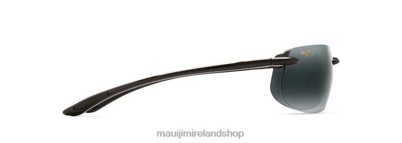 Maui Jim Sunglasses Ireland 2J26J444 | Maui Jim Banyans Asian Fit Polarized Rimless Sunglasses Gloss Black/Neutral Grey