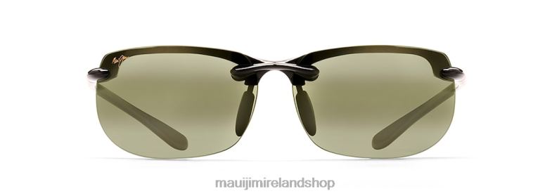 Maui Jim Sunglasses Ireland 2J26J445 | Maui Jim Banyans Asian Fit Polarized Rimless Sunglasses Gloss Black/HT