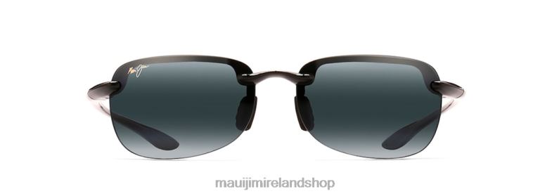 Maui Jim Sunglasses Ireland 2J26J446 | Maui Jim Sandy Beach Asian Fit Polarized Rimless Sunglasses Gloss Black/Neutral Grey