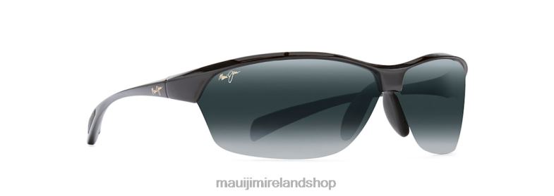 Maui Jim Sunglasses Ireland 2J26J449 | Maui Jim Hot Sands Polarized Rimless Sunglasses Gloss Black/Neutral Grey