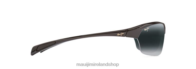 Maui Jim Sunglasses Ireland 2J26J449 | Maui Jim Hot Sands Polarized Rimless Sunglasses Gloss Black/Neutral Grey