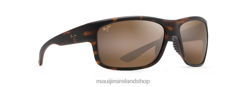 Maui Jim Sunglasses 2J26J261 | Maui Jim Southern Cross Polarized Wrap Sunglasses Matte Tortoise Rubber/HCL Bronze