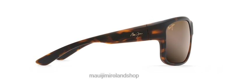 Maui Jim Sunglasses 2J26J261 | Maui Jim Southern Cross Polarized Wrap Sunglasses Matte Tortoise Rubber/HCL Bronze