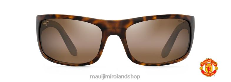 Maui Jim Sunglasses 2J26J274 | Maui Jim Peahi Polarized Wrap Sunglasses Matte Tortoise/HCL Bronze