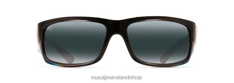 Maui Jim Sunglasses 2J26J384 | Maui Jim World Cup Polarized Wrap Sunglasses Marlin/Neutral Grey