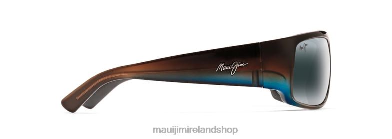 Maui Jim Sunglasses 2J26J384 | Maui Jim World Cup Polarized Wrap Sunglasses Marlin/Neutral Grey