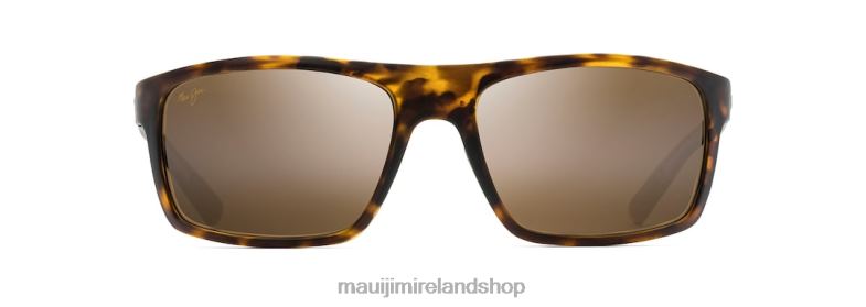 Maui Jim Sunglasses 2J26J417 | Maui Jim Byron Bay Polarized Wrap Sunglasses Matte Tortoise/HCL Bronze