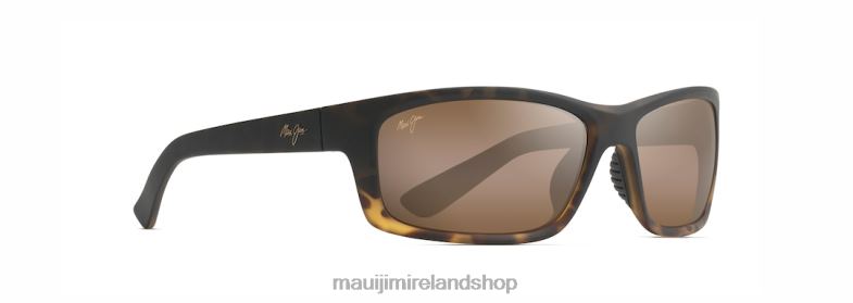 Maui Jim Sunglasses 2J26J425 | Maui Jim Kanaio Coast Polarized Wrap Sunglasses Matte Tortoise Ombre/HCL Bronze