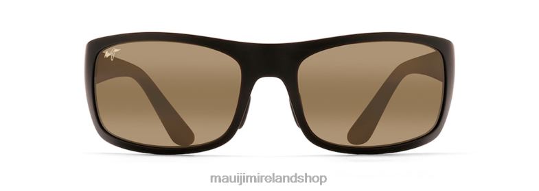 Maui Jim Sunglasses 2J26J429 | Maui Jim Haleakala Polarized Wrap Sunglasses Matte Black/HCL Bronze