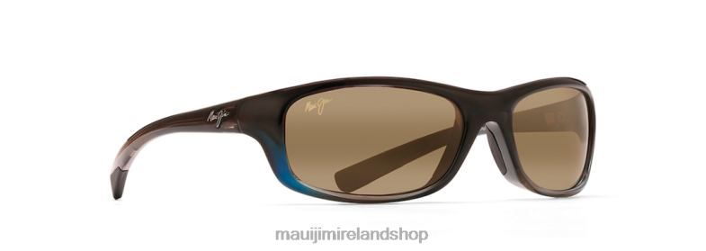 Maui Jim Sunglasses 2J26J433 | Maui Jim Kipahulu Polarized Wrap Sunglasses Marlin/HCL Bronze