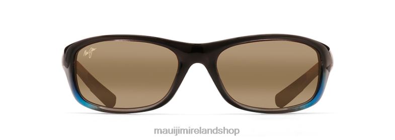 Maui Jim Sunglasses 2J26J433 | Maui Jim Kipahulu Polarized Wrap Sunglasses Marlin/HCL Bronze