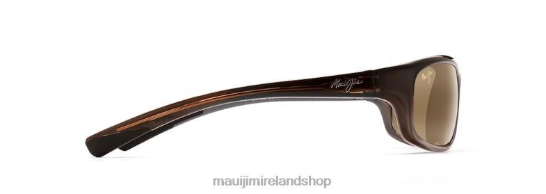 Maui Jim Sunglasses 2J26J433 | Maui Jim Kipahulu Polarized Wrap Sunglasses Marlin/HCL Bronze
