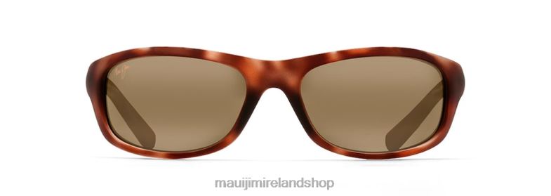 Maui Jim Sunglasses 2J26J434 | Maui Jim Kipahulu Polarized Wrap Sunglasses Matte Tortoise Rubber/HCL Bronze