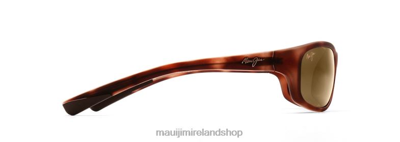 Maui Jim Sunglasses 2J26J434 | Maui Jim Kipahulu Polarized Wrap Sunglasses Matte Tortoise Rubber/HCL Bronze